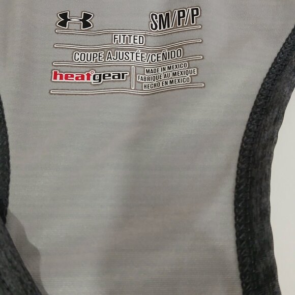 Under Armour Grey Tank Top with Fabletics Black Mesh Panel Capri ,Small , Bundle - Picture 6 of 7